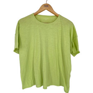 Eileen Fisher T-Shirt Womens S 100% Organic Cotton Sustainable Lagenlook Summer